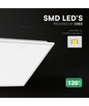60x60 LED-panel, 40W - Høyde:33mm, CREE LED, 120lm/W, 6 års garanti, hvit kant
