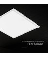 60x60 LED-panel, 40W - Høyde:33mm, CREE LED, 120lm/W, 6 års garanti, hvit kant