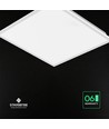 60x60 LED-panel, 40W - Høyde:33mm, CREE LED, 120lm/W, 6 års garanti, hvit kant