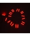 1,1W pr. stk. Vanntett rød LED-modul - 12V DC, IP66, perfekt for skilt og spesialløsninger