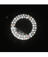 21,5cm / 24/18/12W LED-innsats med linser - Flicker free, valgfrie CCT, erstatter G24, sirkelrør og kompaktrør