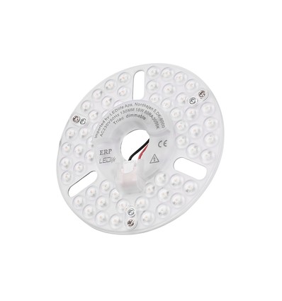 13cm / 18W dimbar LED-innsats med linser - Flimmerfri, erstatter G24, sirkelrør og kompaktrør