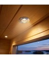 Badstue downlight - 24V DC, RA93, 1,1W, 3m ledning, Hull: Ø3 cm, Mål: Ø3,5 cm
