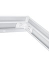 Ramme til 120x30 LED panel - Hurtig samlesett, plast hjørner, hvit kant