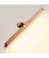 3W Oppladbar vegglampe - IP20, Tre, 360° roterbar, inkl. lyskilde