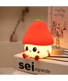 MOCHI Jordbær Nattlampe - Silikon, touch dimbar, IP20 innendørs