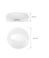 8W LED Technic vegglampe - IP54, IK10, rund, hvit, inkl. lyskilde