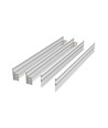 Høy ramme til 60x60 LED panel - Hurtig samlesett, plasthjørner, hvit kant