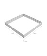 Høy ramme til 60x60 LED panel - Hurtig samlesett, plasthjørner, hvit kant