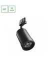 20W PAVA BASIC 3-faset skinnespot - Justerbar CCT, 111lm/W, 20-45°, sort