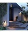 10W Verto Square Edge CCT vegglampe - 120lm/W, IP65, sort, 3-CCT, 160x160mm