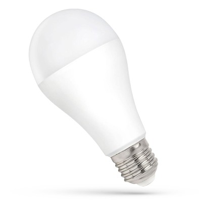 E27 15W LED pære - 1500lm, A60, 3000K, 270 grader, matt glass