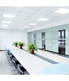 60x60 bakbelyst LED-panel, 40W - Høyde:32mm, 115lm/W, 5 års garanti, hvit kant