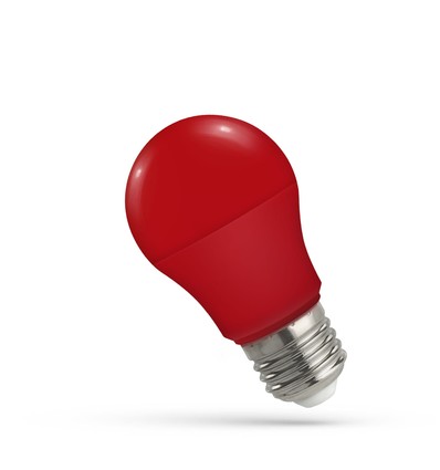 E27 4,9W Rød LED-pære - A50, mattert