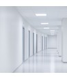 60x60 LED panel, 26W/36W/46W - Høyde:34mm, 144lm/W, CCT, UGR19, Backlight, 5 års garanti