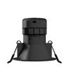7W Fiale Core CCT indbygningsspot - Ø9cm, Sort, 3-i-1 CCT, Hull: Ø7,5 cm, 45 grader beam