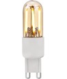 G9 3W dimbar LED-pære - 6,6cm, 2200K, Gold, filament