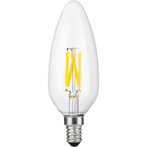 E14 4W dimbar LED filament kronelys - C45, 2200K, 320lm, klart glass