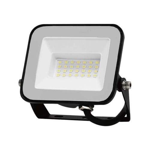 20W V-Tac Slimline LED-lyskaster - Samsung LED-chip, sort hus, IP65 utendørs