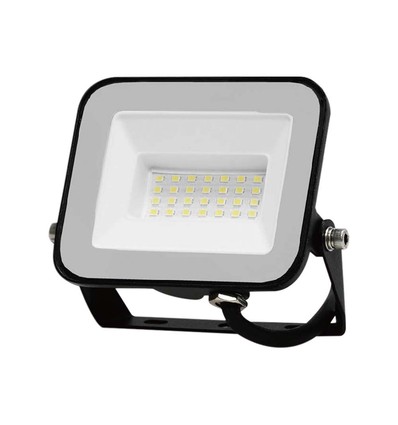 20W V-Tac Slimline LED-lyskaster - Samsung LED-chip, sort hus, IP65 utendørs