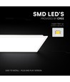 120x30 LED-panel, 40W - 120lm/W, CREE-chip, 6 års garanti, hvit kant