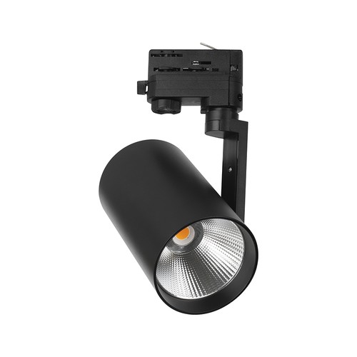 V-Tac 20W 3-fas skinnespot - CREE chip, 4000K, Sort, 6 års garanti