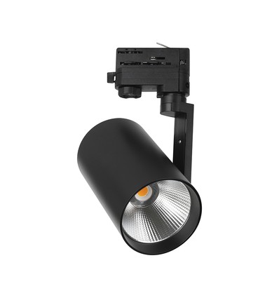 V-Tac 20W 3-fas skinnespot - CREE chip, 6400K, sort deksel, 6 års garanti