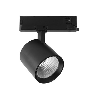 V-Tac 30W 3-faset skinnespot - CREE chip, sort hus, 4000K, 6 års garanti