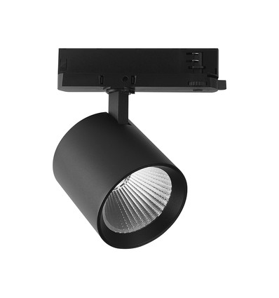 V-Tac 36W 3-fase skinnespot - CREE chip, sort, 3000K, 6 års garanti