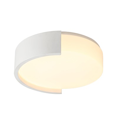 48W LED designer taklampe - Ø45cm, 3-i-1 CCT, dimbar, hvit, inkl. fjernkontroll