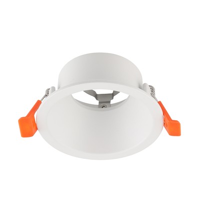 GU10 innfellingsspot, blendingsfri - Rund, hvit, Deep Anti Glare, uten lyskilde