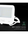 V-Tac 50W LED lyskaster - 135lm/W, IP65, hvitt hus, 6500K, Cree chip, 6 års garanti