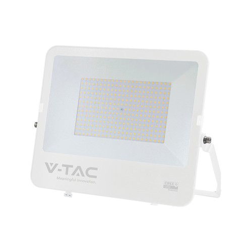 V-Tac 200W LED lyskaster - 135lm/W, IP65, hvitt hus, Cree LED, 6 års garanti