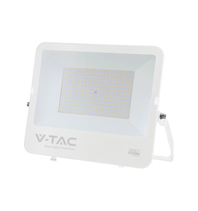 V-Tac 200W LED lyskaster - 135lm/W, IP65, hvitt hus, Cree LED, 6 års garanti