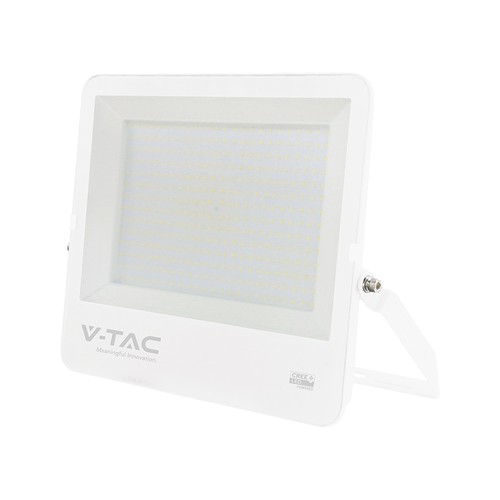 300W V-Tac LED lyskaster - 135lm/W, IP65, CREE Chip, hvitt hus, 6 års garanti