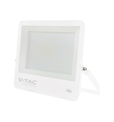 V-Tac 300W LED lyskaster - 135lm/W, IP65, hvitt hus, CREE Chip, 6 års garanti