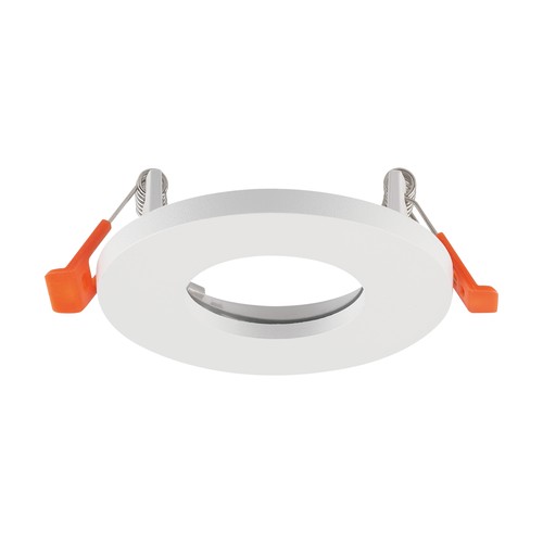 GU10 innfellingsspot - Rund, hvit, aluminium, IP44, uten lyskilde