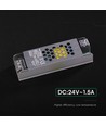 36W / 24V DC strømforsyning til LED-strips - 1.5A, IP20, Slim design