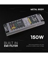 150W / 24V DC strømforsyning til LED-strips - 6.25A, IP20, Slim design