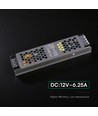 75W / 12V DC strømforsyning til LED-strips - 6.25A, IP20, Slim design