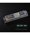 120W / 12V DC strømforsyning for LED-striper - 10A, IP20, Slim