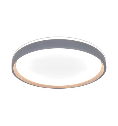 V-Tac 40W LED taklampe med fjernkontroll - 3-i-1 CCT, dimbar, trefinish, Designer Domelight