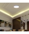 V-Tac 40W LED taklampe med fjernkontroll - 3-i-1 CCT, dimbar, trefinish, Designer Domelight