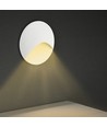 3W LED innfellingsspot til trapper - Rund, hvit, aluminium, IP65, 3000K, inkl. lyskilde