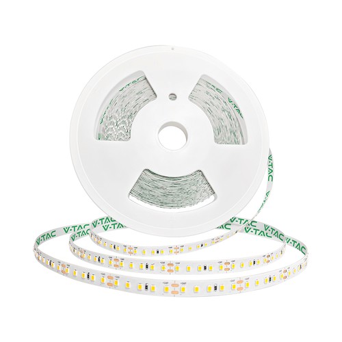 V-Tac 20m 8W/m Ultra Long LED-strip - 24V, IP20, 3000K, 120 LED pr. meter