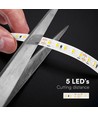 V-Tac 20m 8W/m Ultra Long LED-stripe - 24V, IP20, 3000K