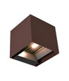 V-Tac 9W Solara vegglampe med sensor, CCT - IP65, PIR-sensor, Corten-finish, solcelle, 3 lysfarger