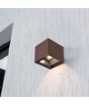 V-Tac 9W Solara vegglampe med sensor, CCT - IP65, PIR-sensor, Cortenfarget, solcelle, 3 lysfarger