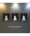 V-Tac 9W Solara vegglampe med sensor, CCT - IP65, PIR-sensor, Cortenfarget, solcelle, 3 lysfarger