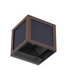 V-Tac 9W Solara vegglampe med sensor, CCT - IP65, Corten, solcelle